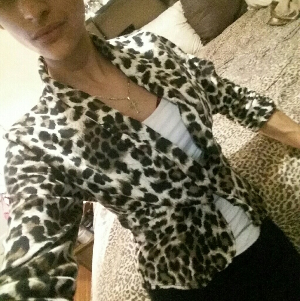 Leopard Print Blazer